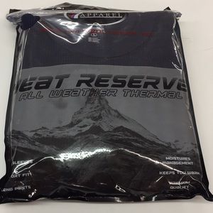 7 Apparel Heat Reserve Thermals Size Large Navy